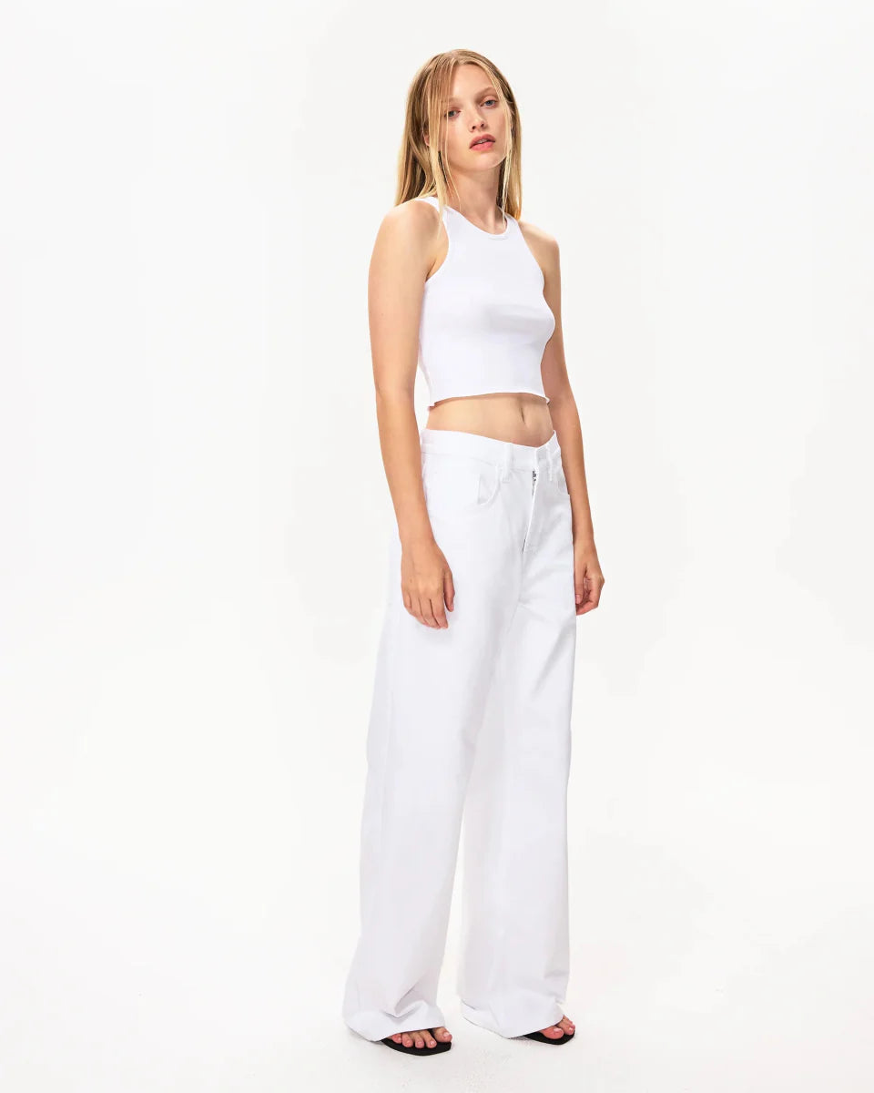Classic Low Rise Denim | White